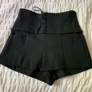 Zara black shorts, semi high waisted